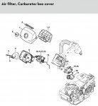 Stihl MS 201 T Tophandle Gasoline Chainsaw Spare Parts